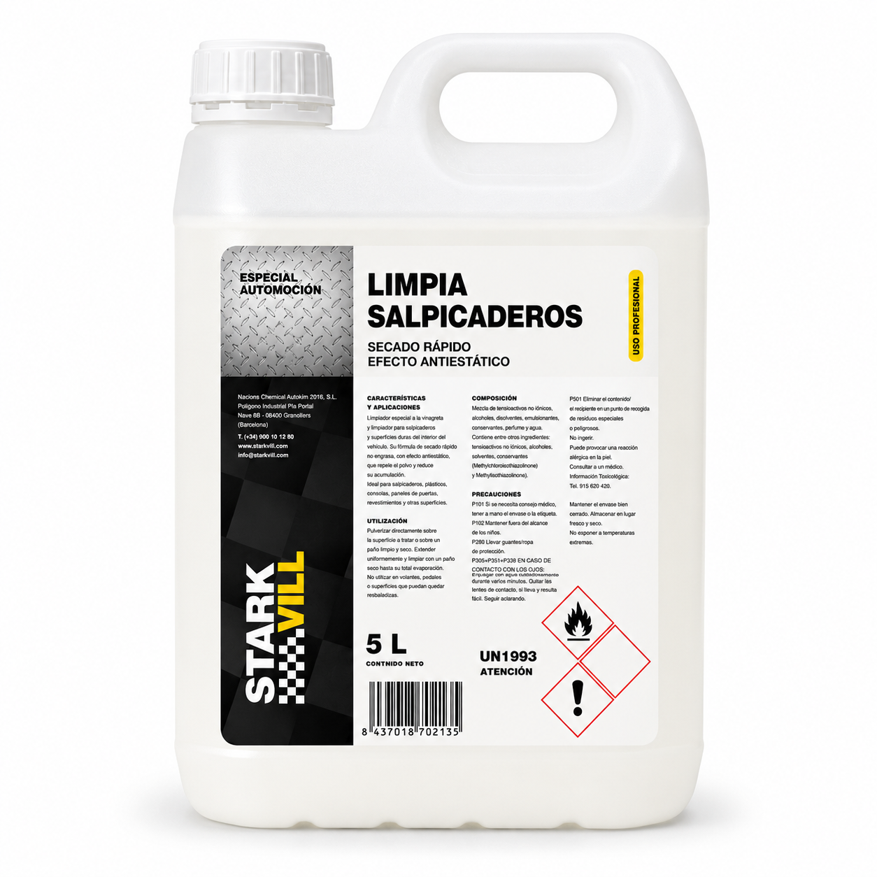Limpia salpicaderos 5 l.
