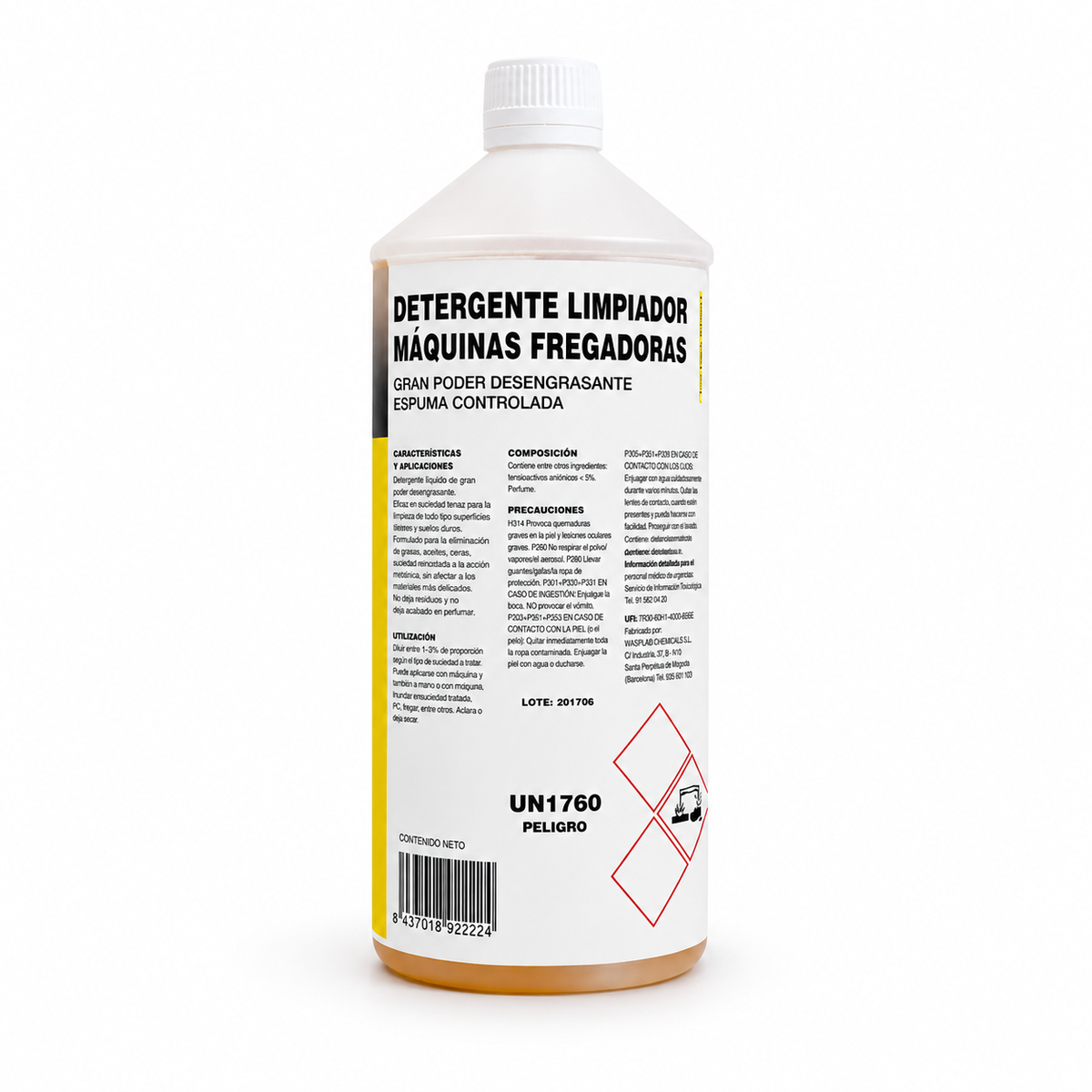 Detergente fregadoras 1 l.