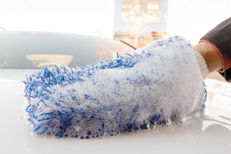 Guante de lavado de Microfibra