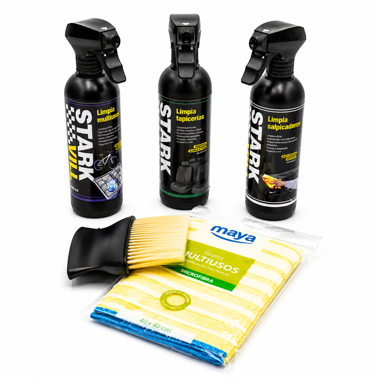 Pack Detailing Interior Completo – Multiusos, Tapicerías y Salpicaderos